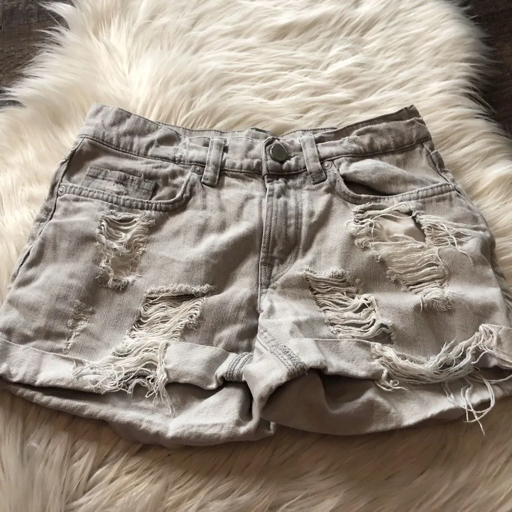 All Saints Grey Pam Shorts - Image 2