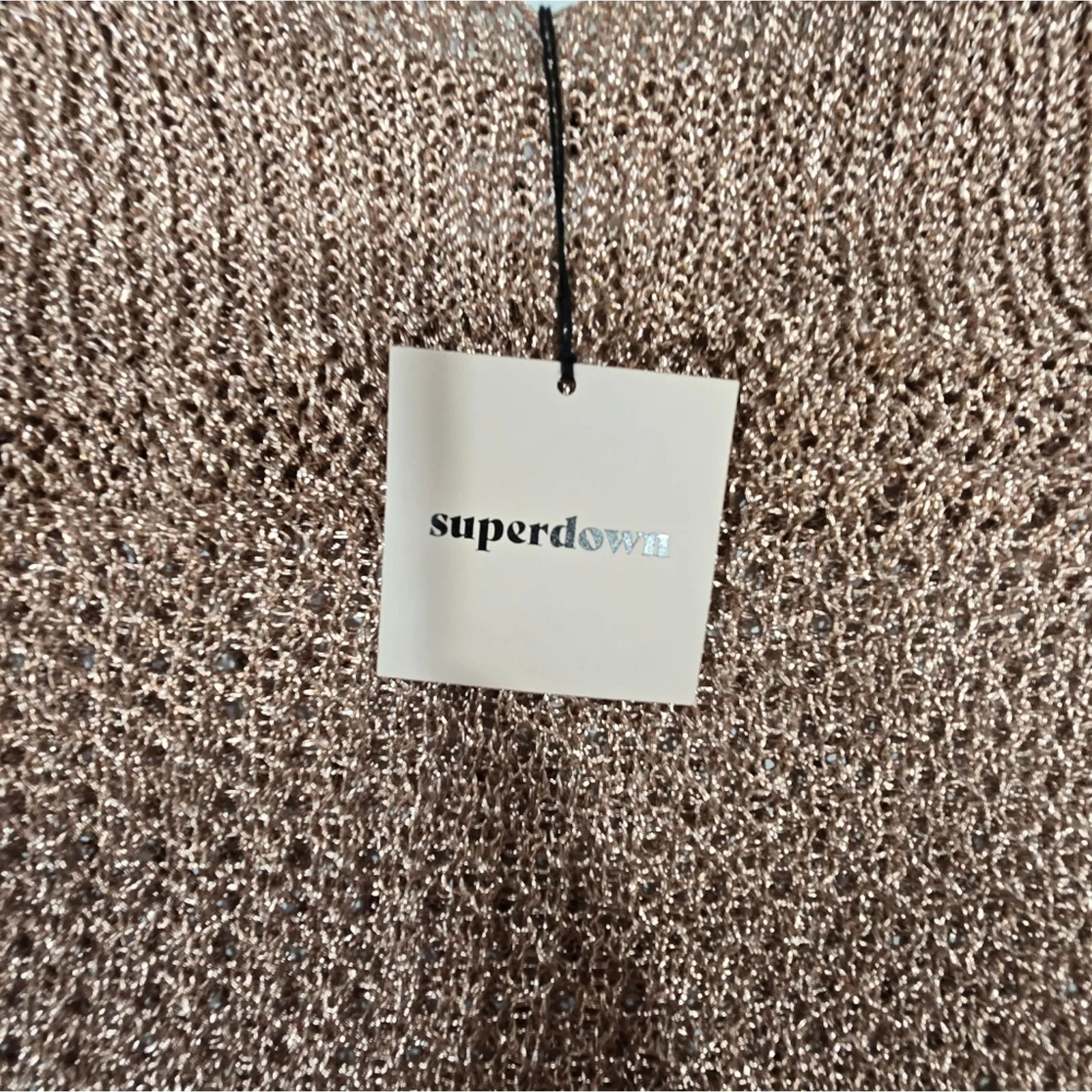 Superdown Darcie Maxi Dress in Rose Gold Small - Image 7