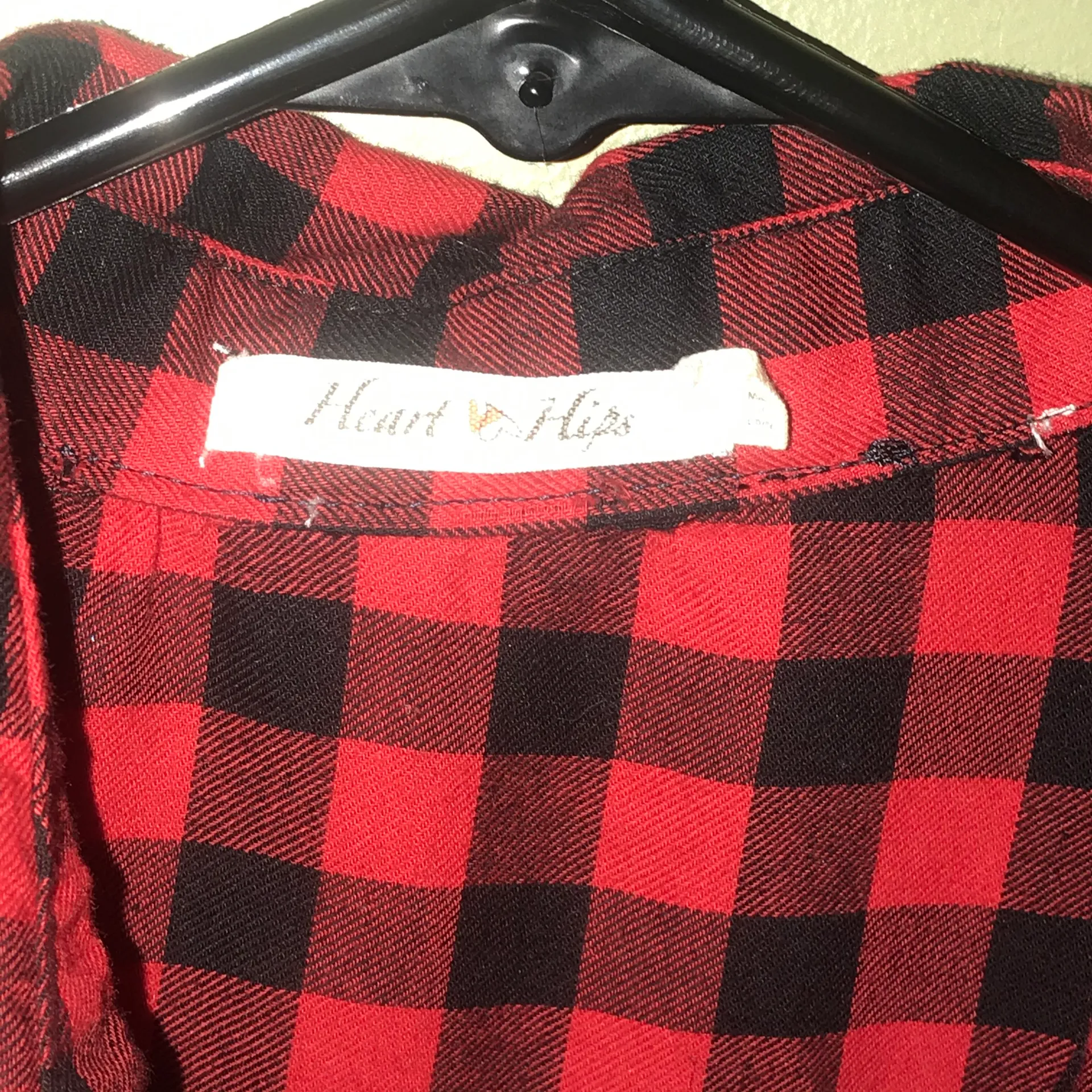 Redfox Red and Black Button up Shirt Sz L - Image 4