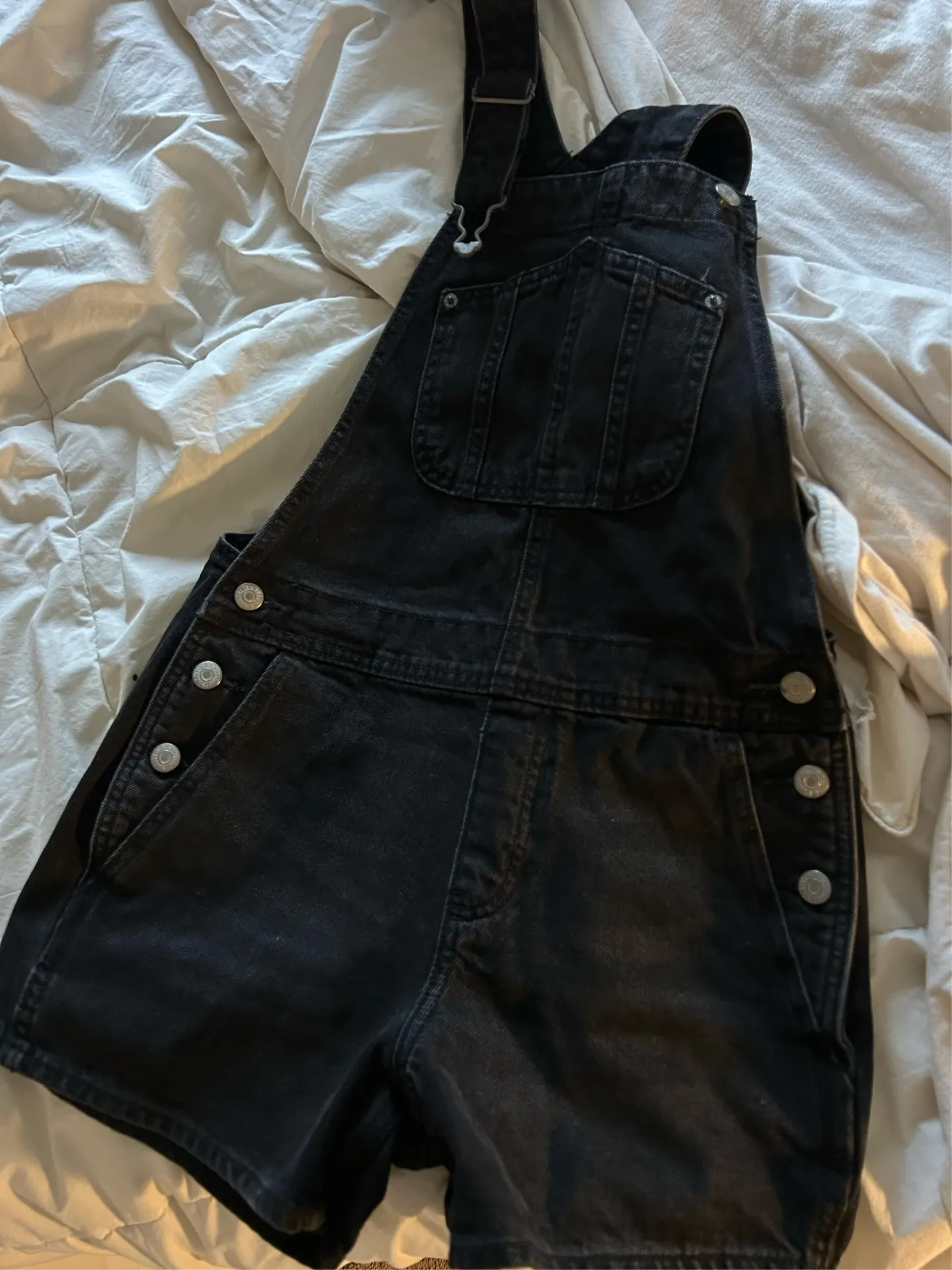 Black Denim Overalls Old Navy - Image 2