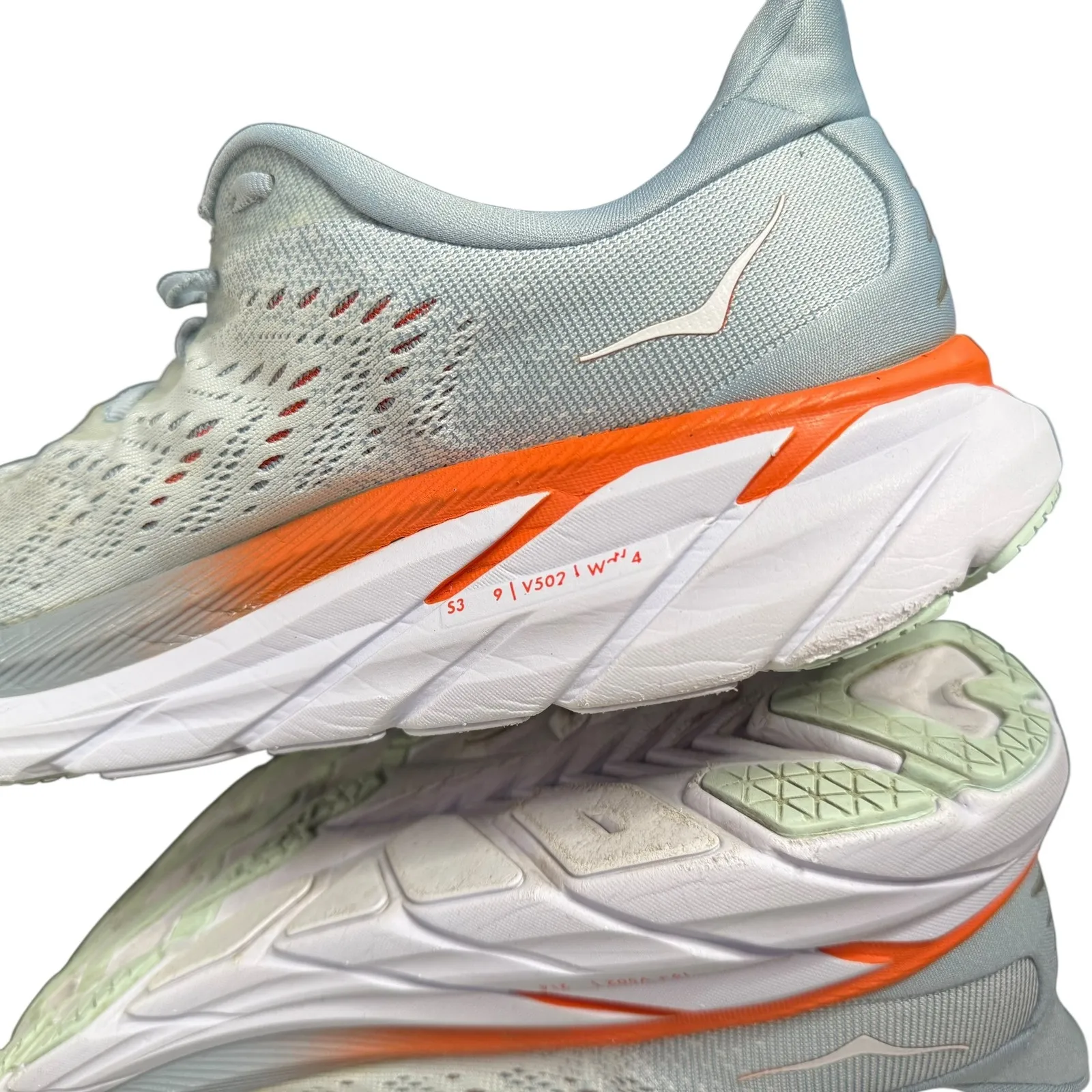 Hoka Clifton 8 Women Running Shoes‎ Blue Size 9.5B Athletic Sneakers NO INSOLES - Image 7