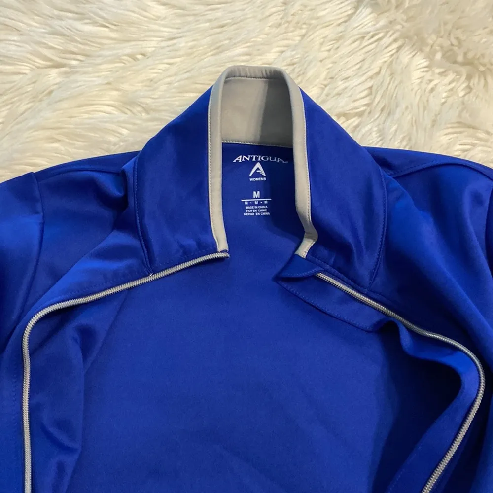 ANTIGUA Women Jacket beautiful blue color with from zipper BNWOT  size M - Image 14