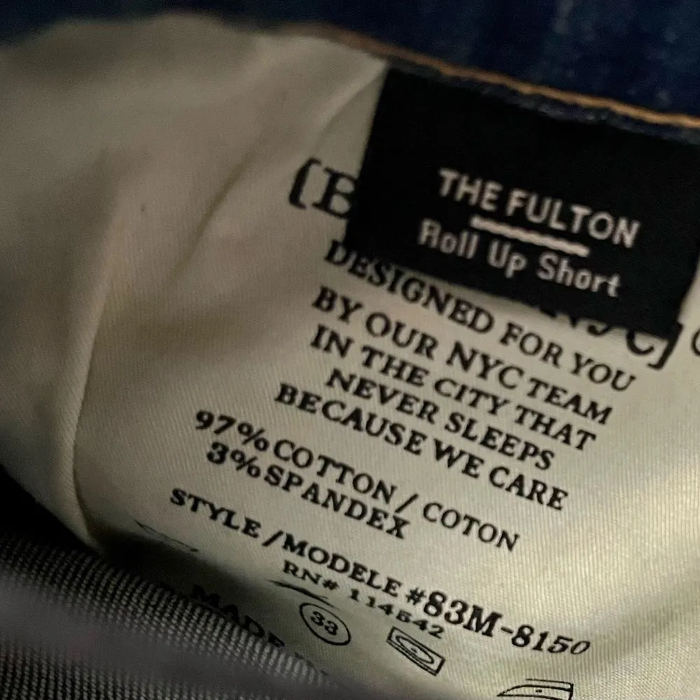 NWT Blank NYC The Fulton Roll Up Short size 33 - Image 5