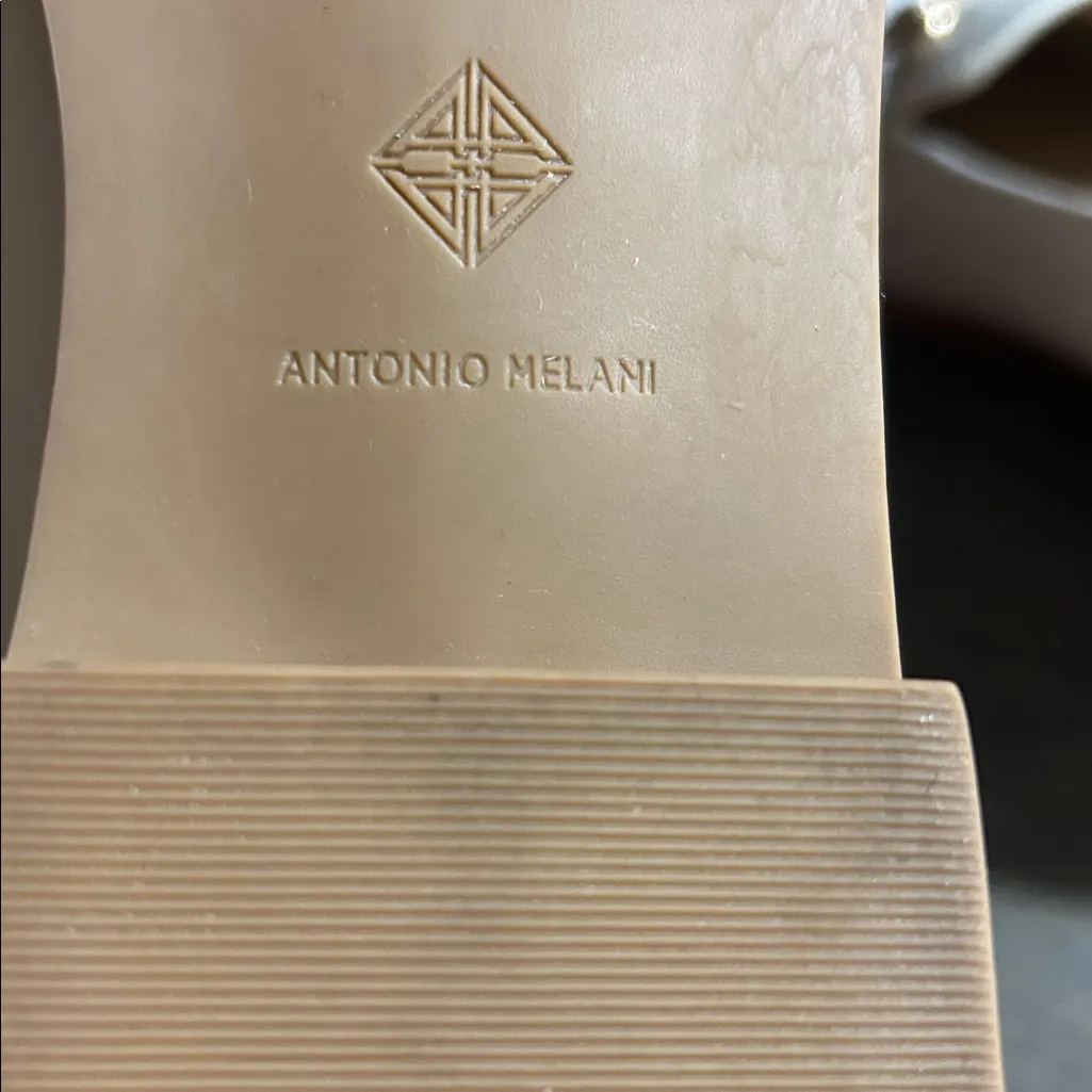 ANTONIO MELANI Raegan Horse Bit Loafers in Sweet Cream Leather Womens 10 - Image 5