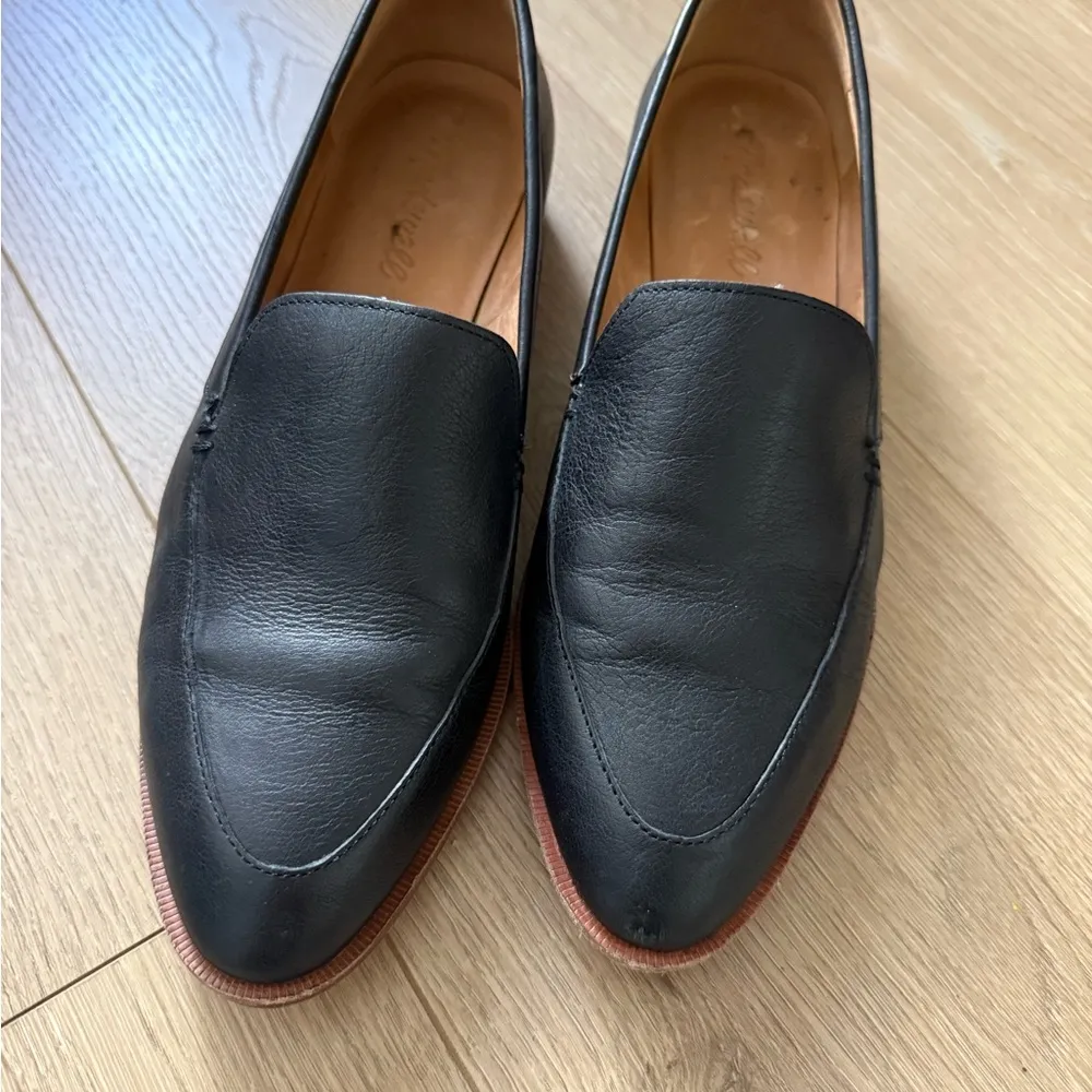 Women’s madewell Black Leather Loafers - Image 3