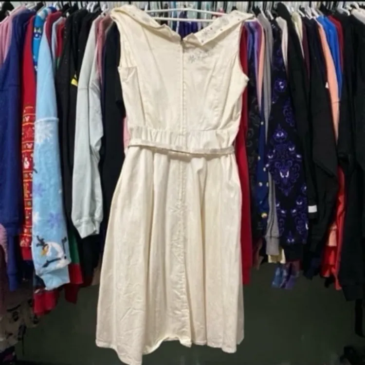 Disney parks dress shop silver and gold luxe Christmas dress M - Image 9