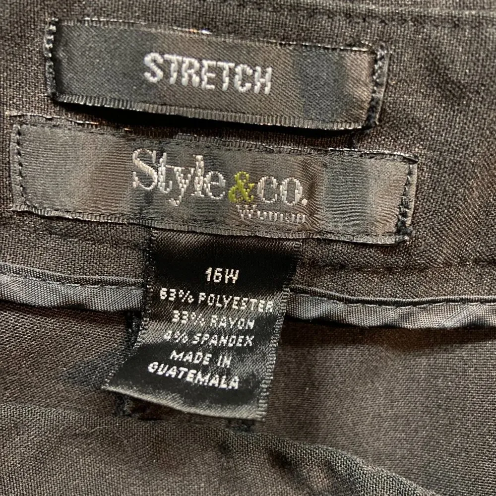 Style & Company stretch pants Black Size 16W - Image 2