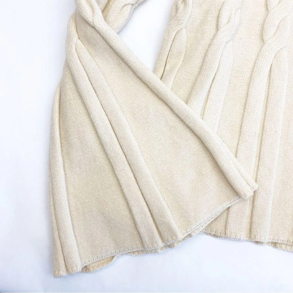 Evereve  McKinnon Bell Sleeve Pullover Cable Knit Sweater In Cream Ivory - Image 7