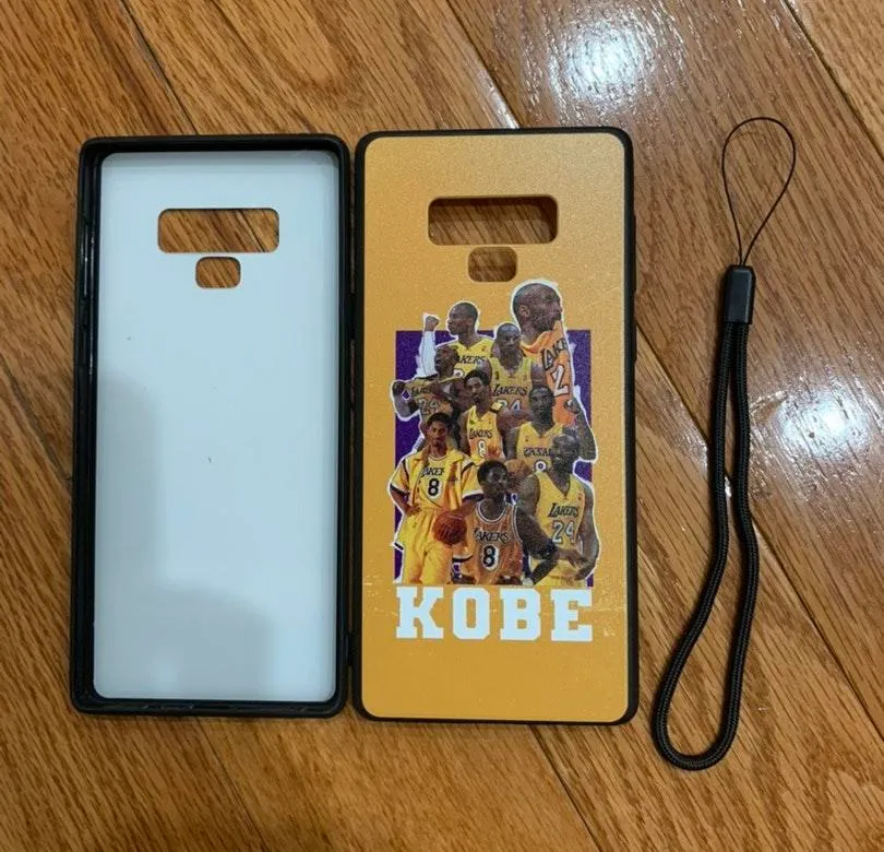 NEW Galaxy Note 9 Fashion NBA Kobe Bryant Drop Protection Case W/ Lanyard Gold - Image 3