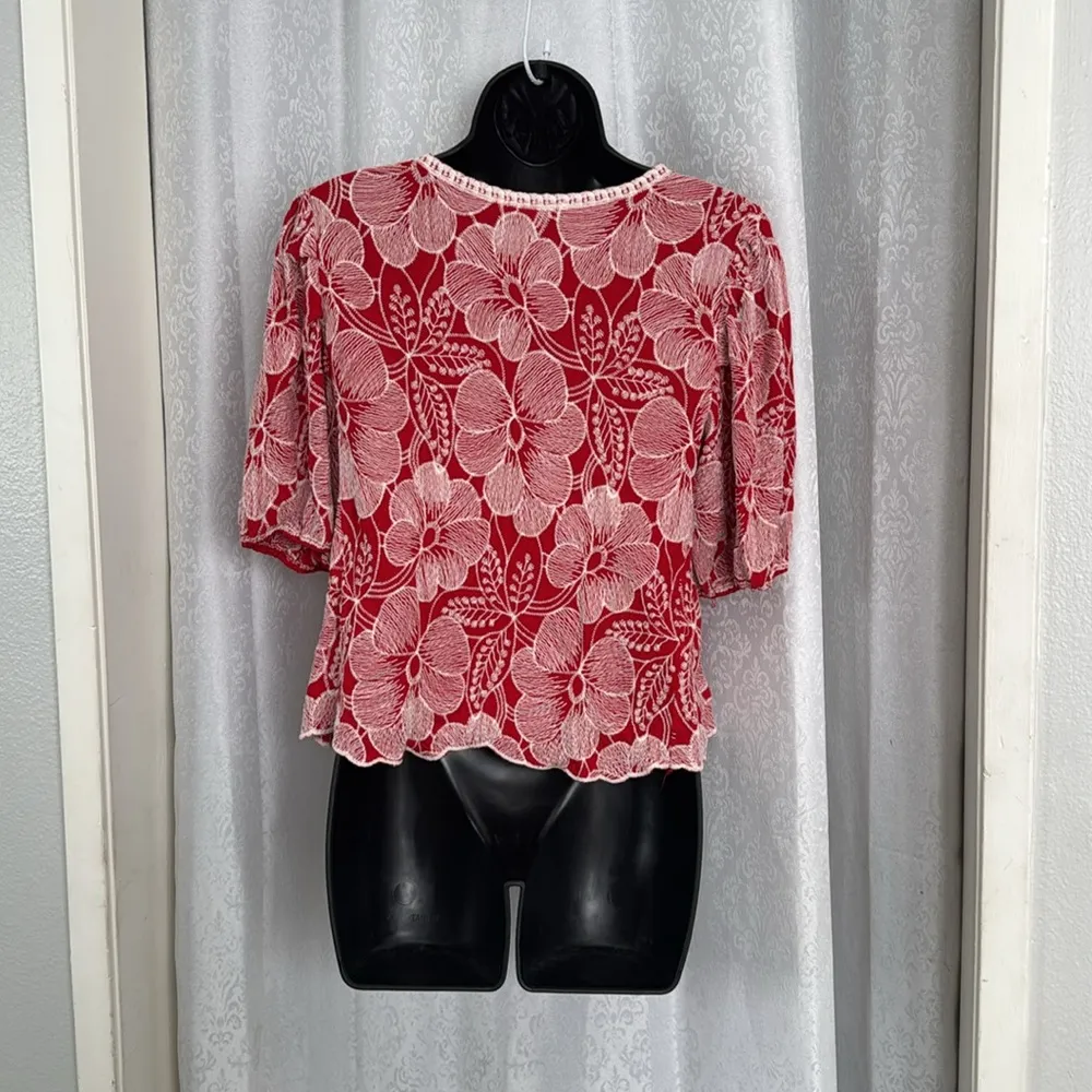 SOLITAIRE EMBROIDERED BLOUSE SZ: L - Image 2