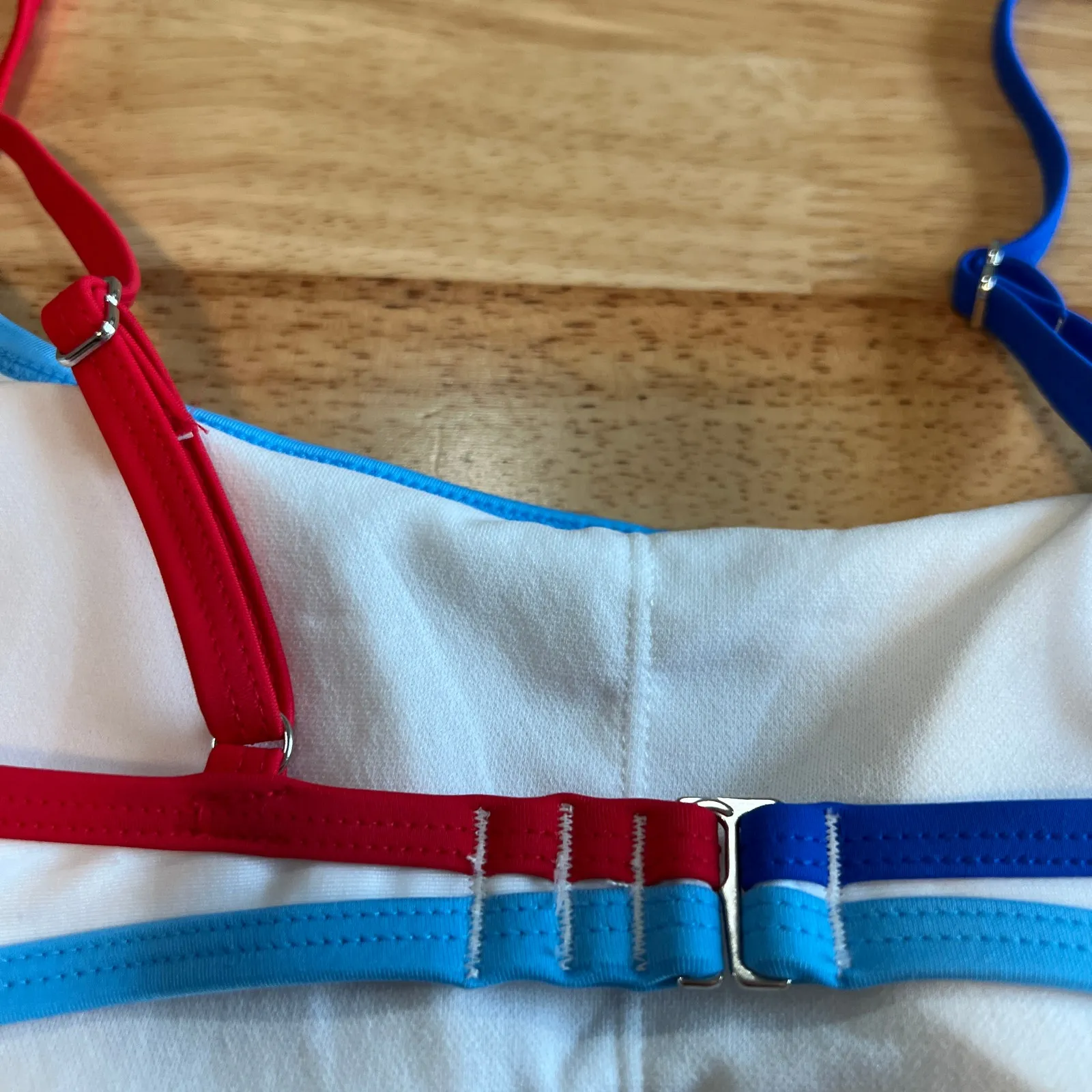 Wild Fable Women's White Contrast Trim Bralette Bikini Top - Size Small - NWT - Image 4