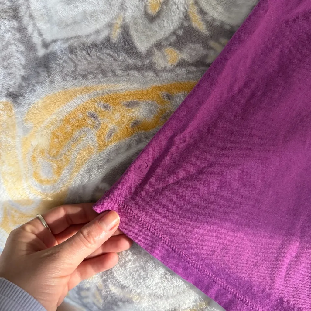 Lululemon All yours tee size 4 purple - Image 4