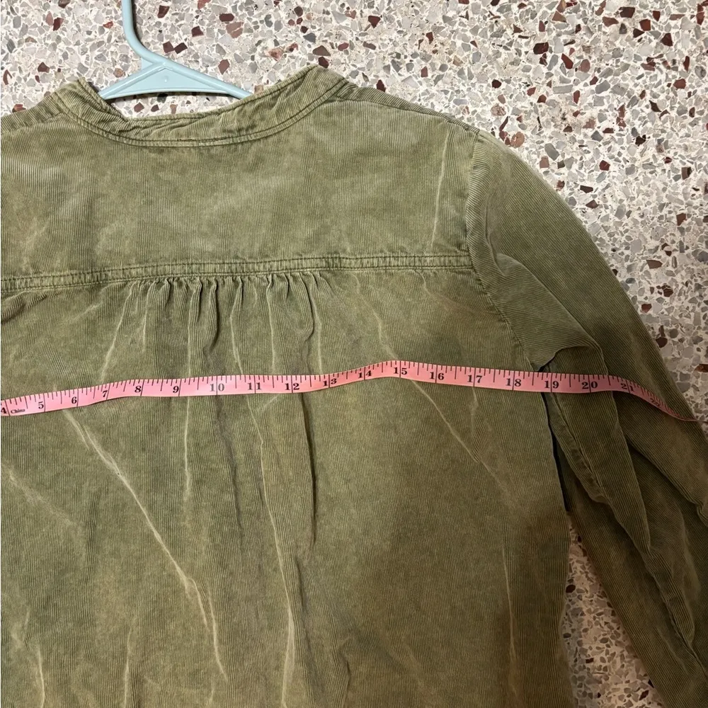 Anthropologie pilcro corduroy tunic dress XS moss green - Image 10