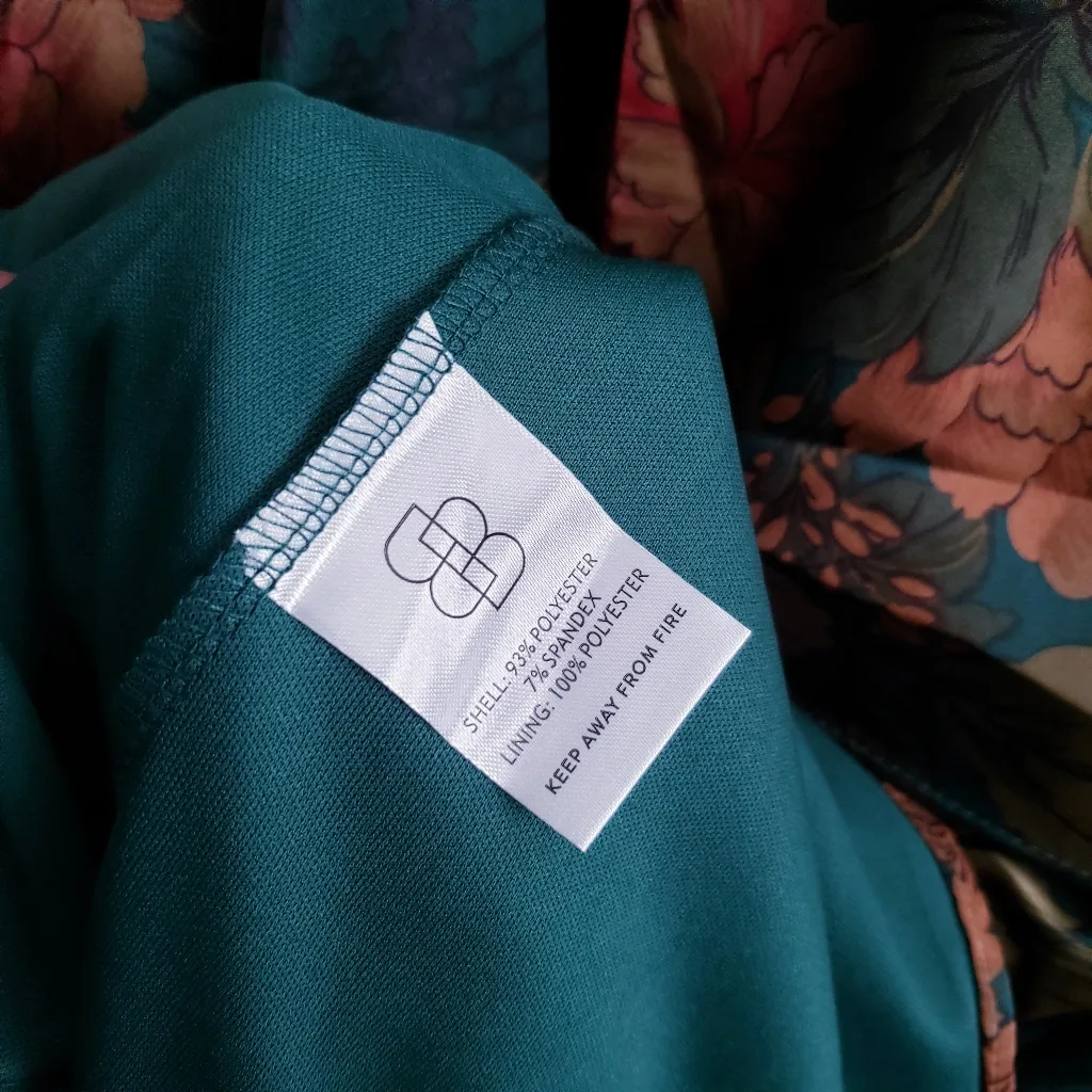 Baltic Born Montrouge Emerald Floral Satin Tiered Maxi Dress - Image 5