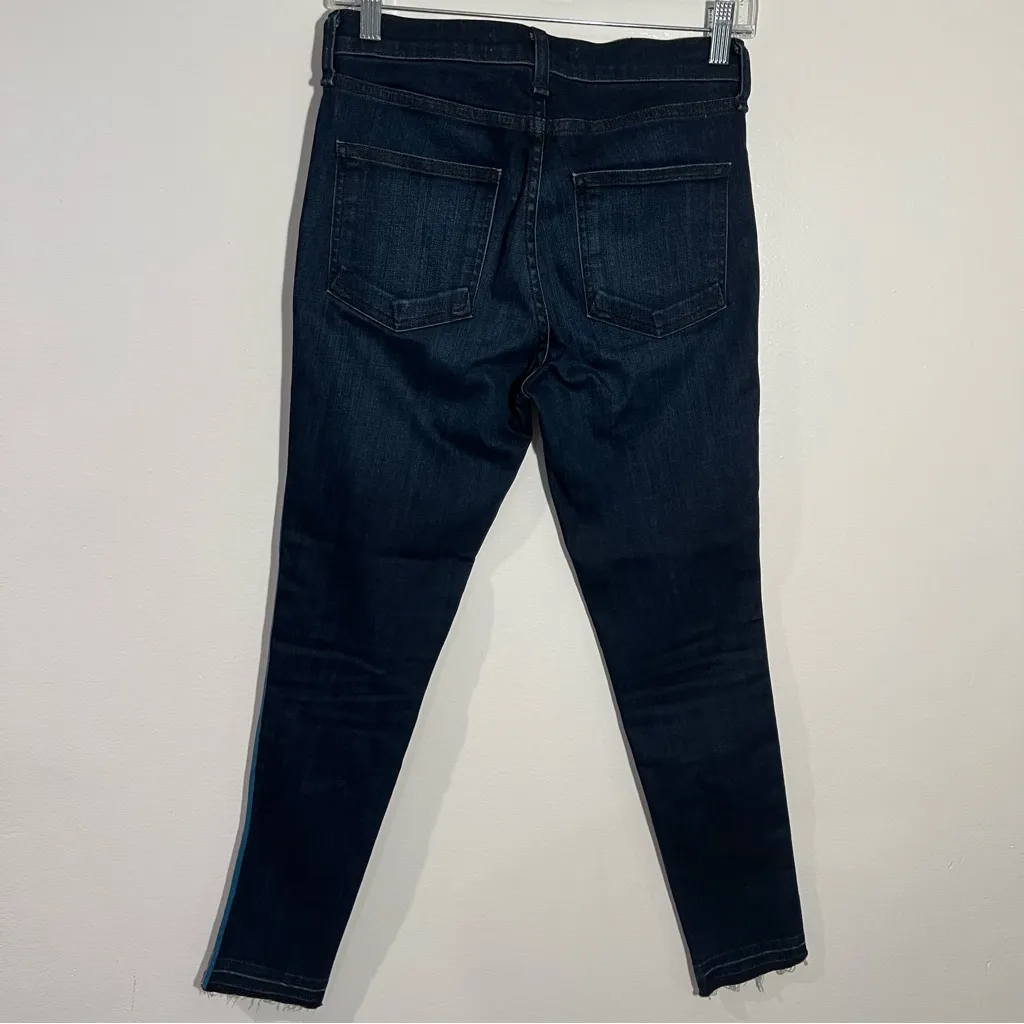 New Veronica‎ Beard Debbie 10" Skinny Midnight with Fray And Tux Size 26 - Image 10