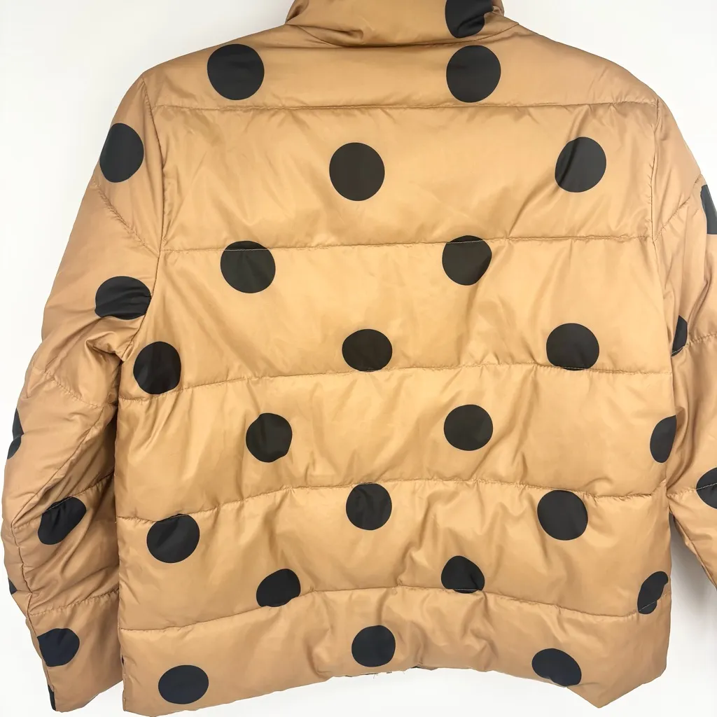 Who What Wear Polka Dot Print Puffer Jacket Size Small - Image 6