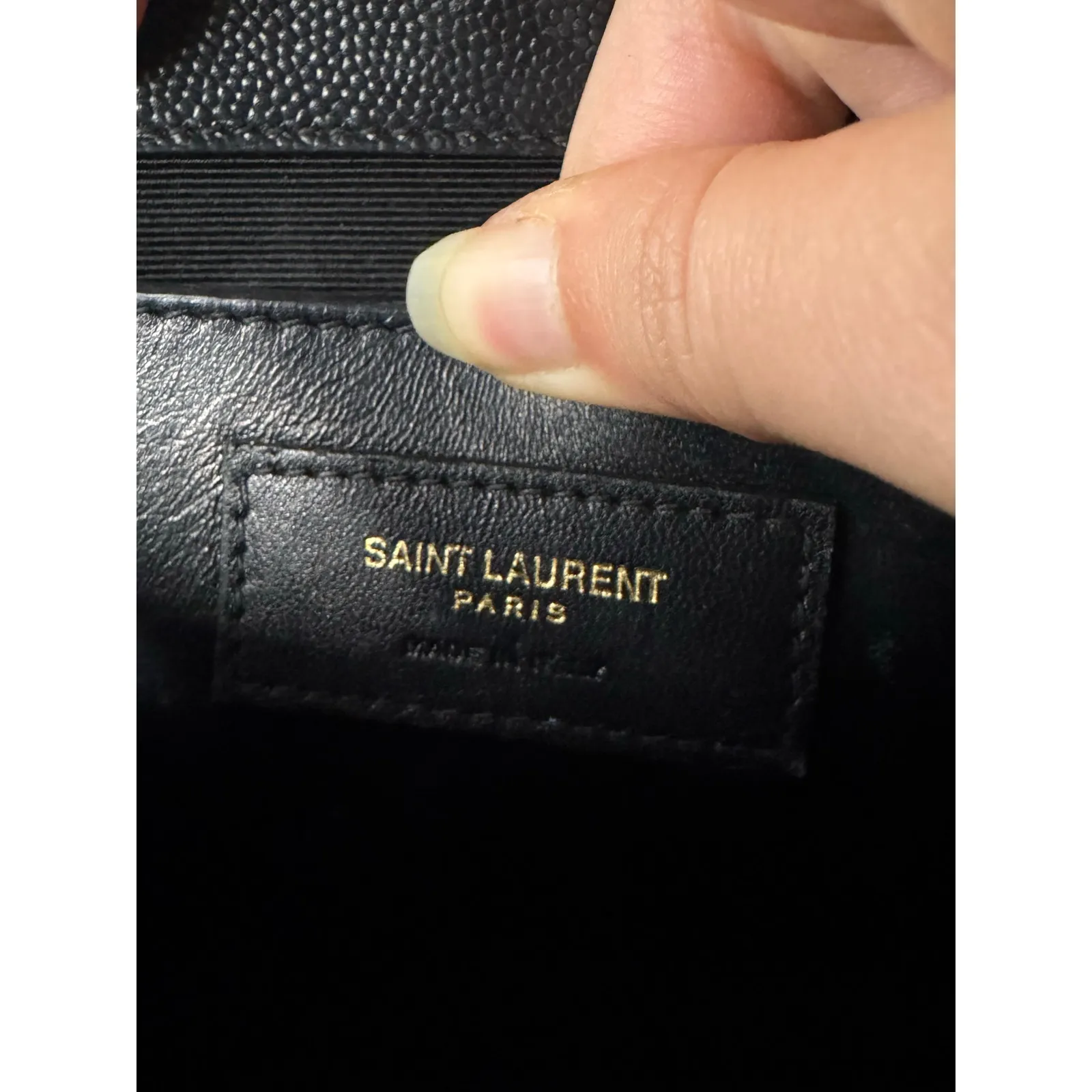 Saint Laurent YSL Kate Black Shoulder Bag Small Grain de Poudre Leather - Image 8
