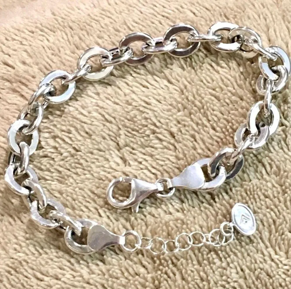 SILPADA Women’s Sterling Silver Rolo Open Interconnencted Link Bracelet - Image 6