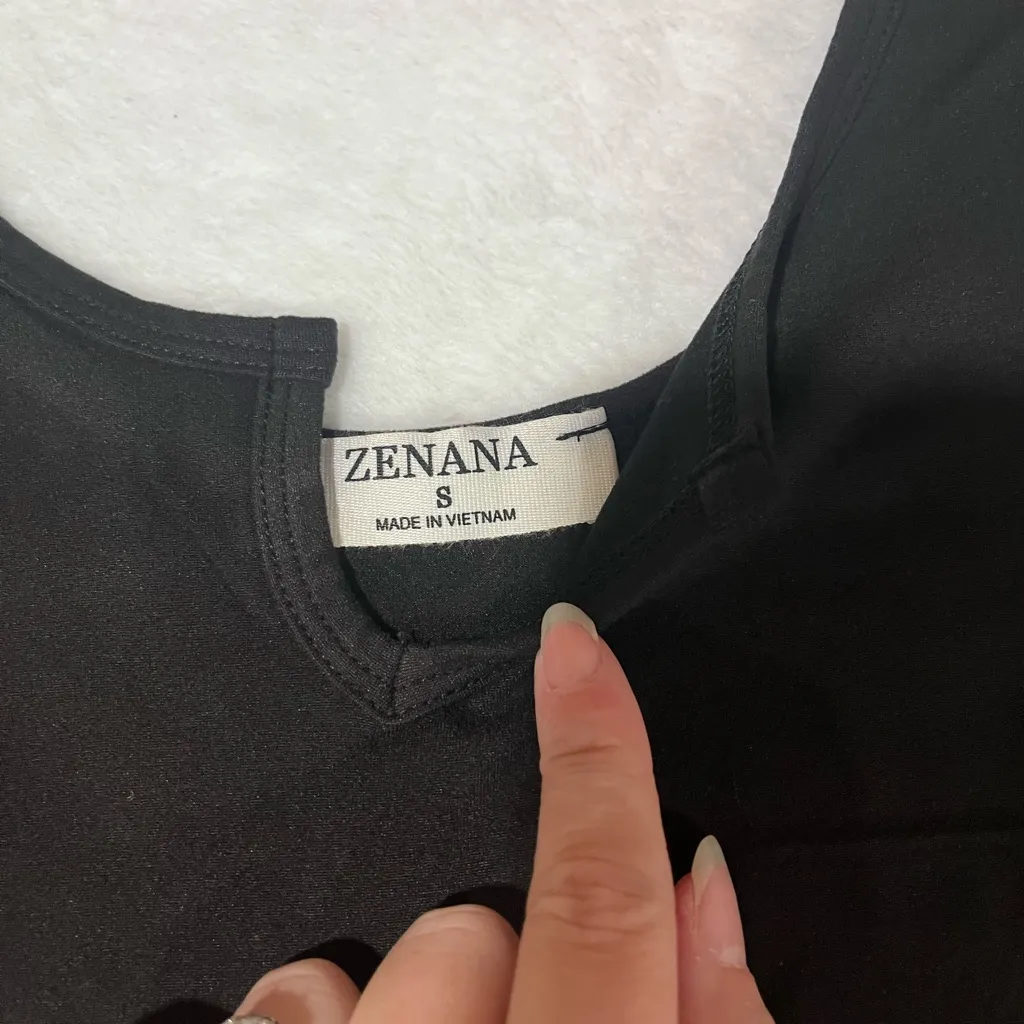 BRAND NEW Black Zenana Bodysuit - Size Small - Image 8