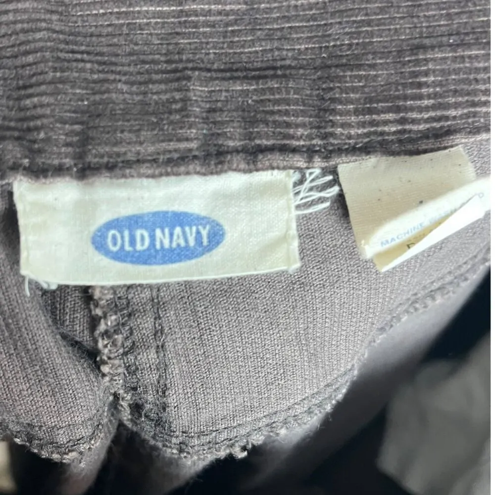 Vintage Old Navy Women's‎ 4 Corduroy Pencil Skirt Brown Front Slit Y2K - Image 5