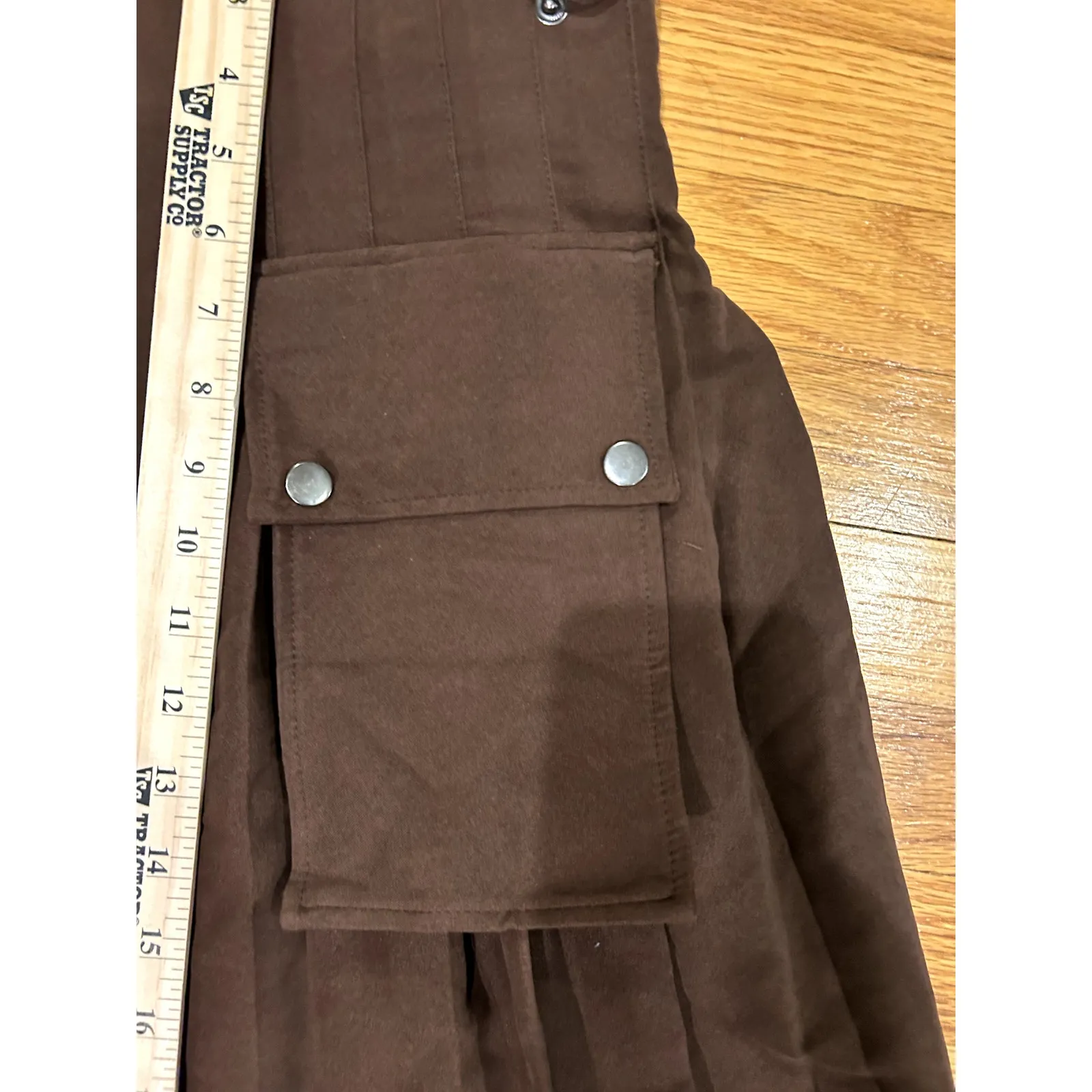 5XL Brown Kilt Pocket Buckles Please see measurements before purchasing Size 5X - Image 4