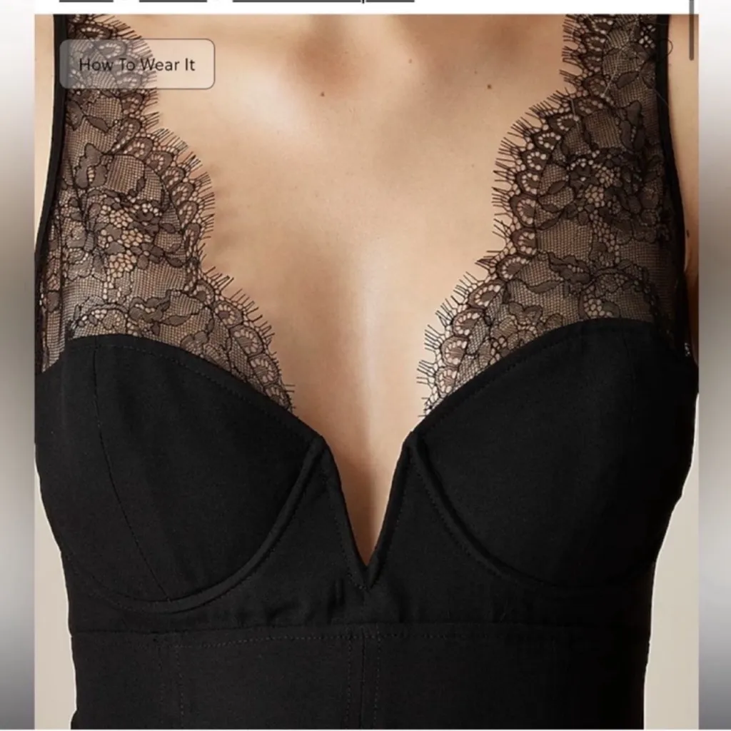 J.Crew Collection structured lace-trim dress - Image 2