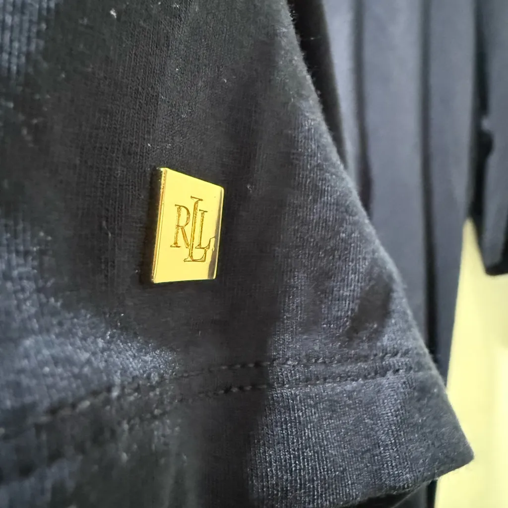 Lauren Ralph Lauren Navy Half-Sleeve Bodysuit, size XL, NEW - Image 10