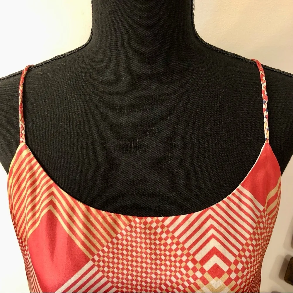 100% Silk Halter Swing Dress - Image 3