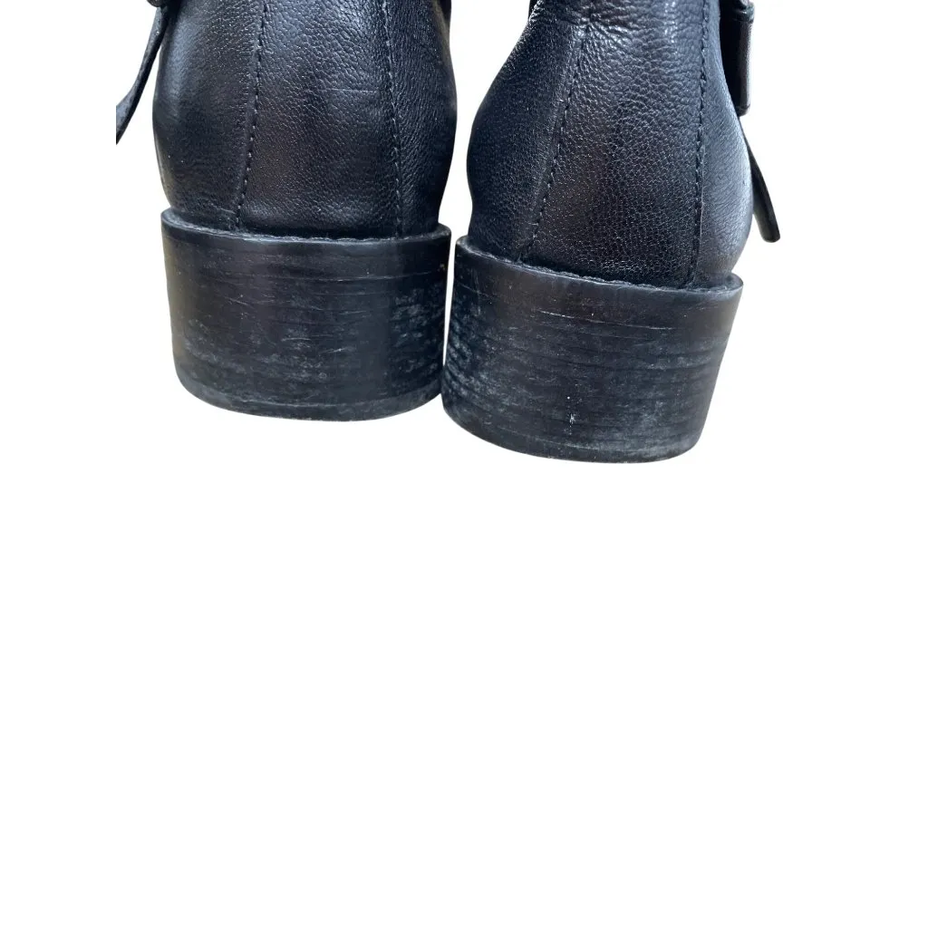 Cole Haan Grand Womans Black Leather Mid Calf Line Boots Sz 8.5B SKU 9508 - Image 9