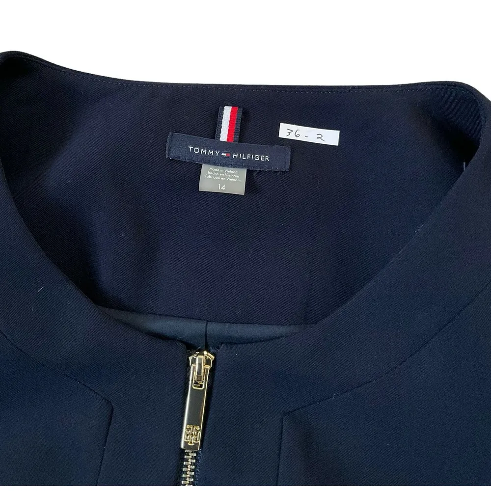 Tommy Hilfiger Blue Full Zip Blazer Size M (36-2) - Image 6