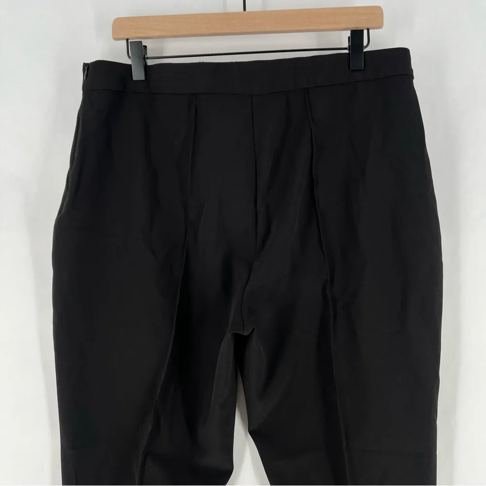 Estelle & Finn Side Zip Seamed Pant Stretch Black Crepe Slim‎ Leg Size 14 - Image 7