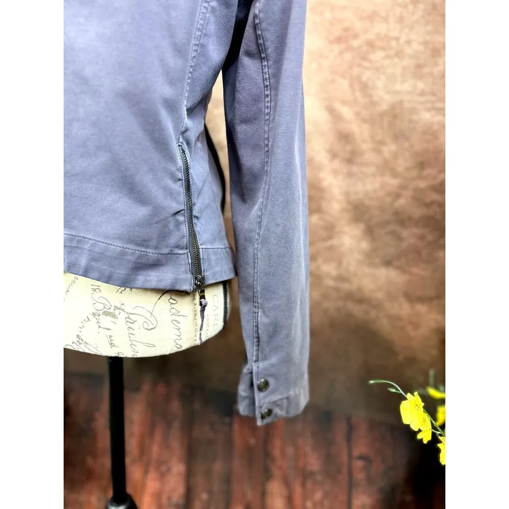 Peyton Jensen Moto Jacket with Zippers- Grey - size L - Image 6