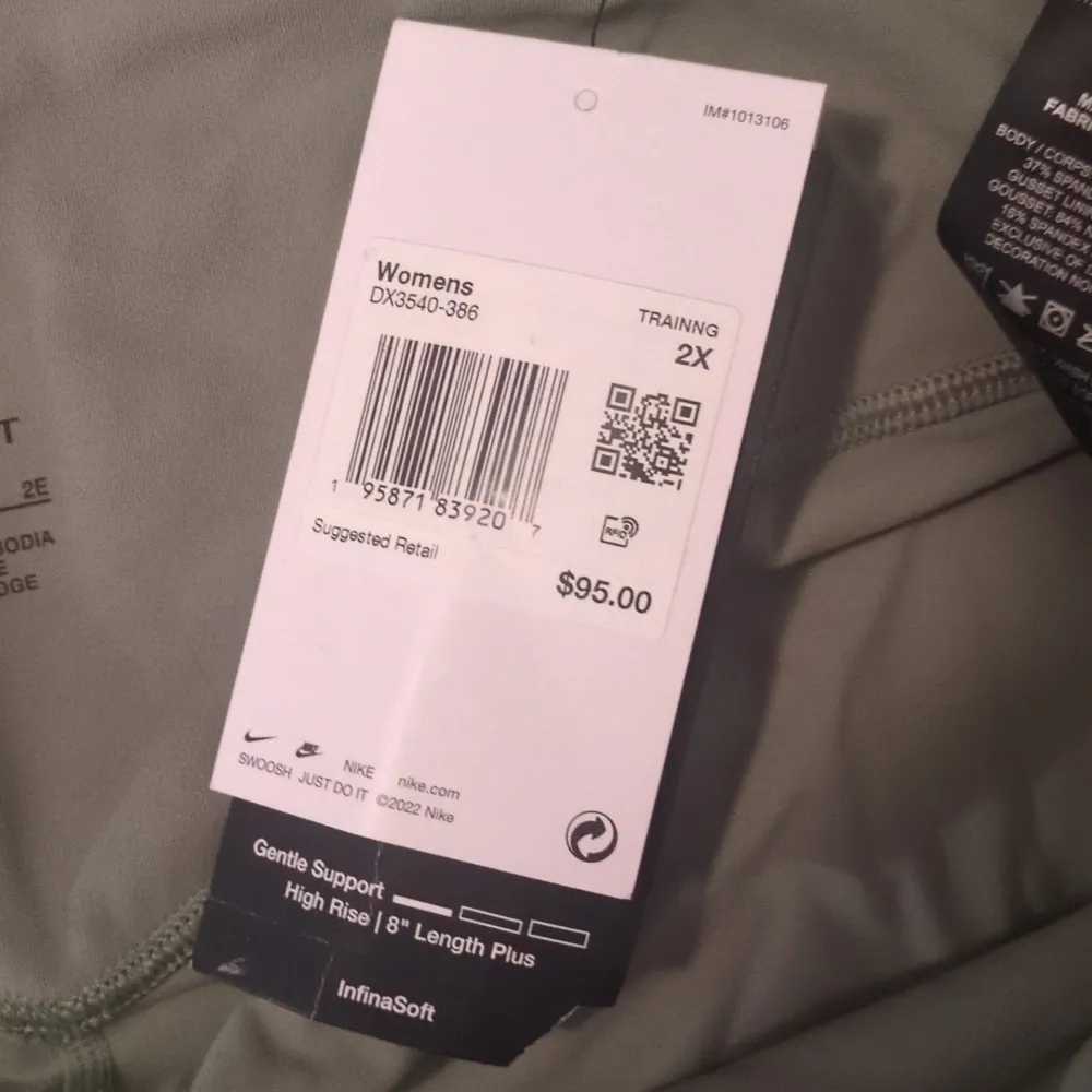 Nike green zenvy cropped leggings size 2X - Image 5