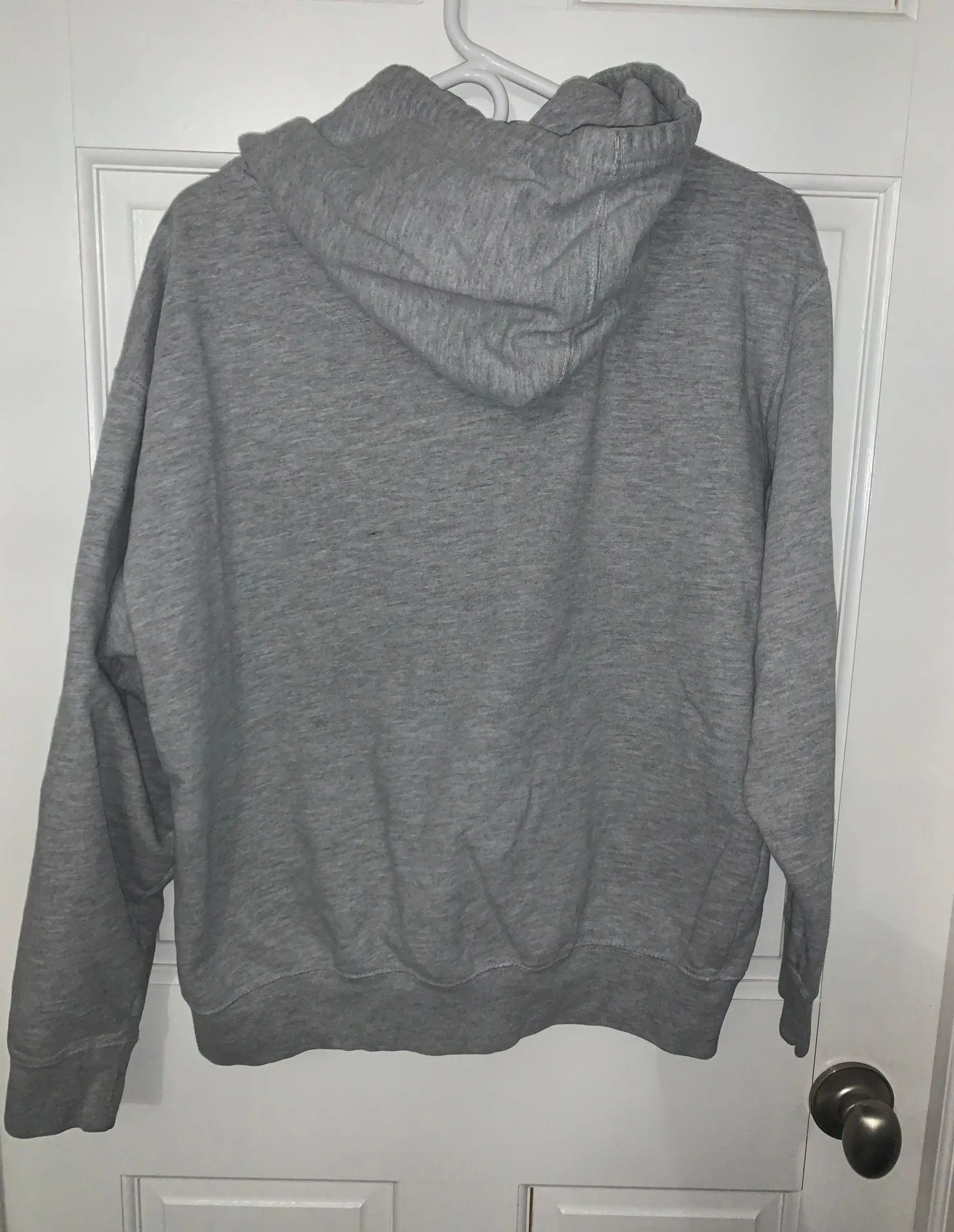 Notre Dame Pullover Hoodie Sweatshirt Gray Size L - Image 4