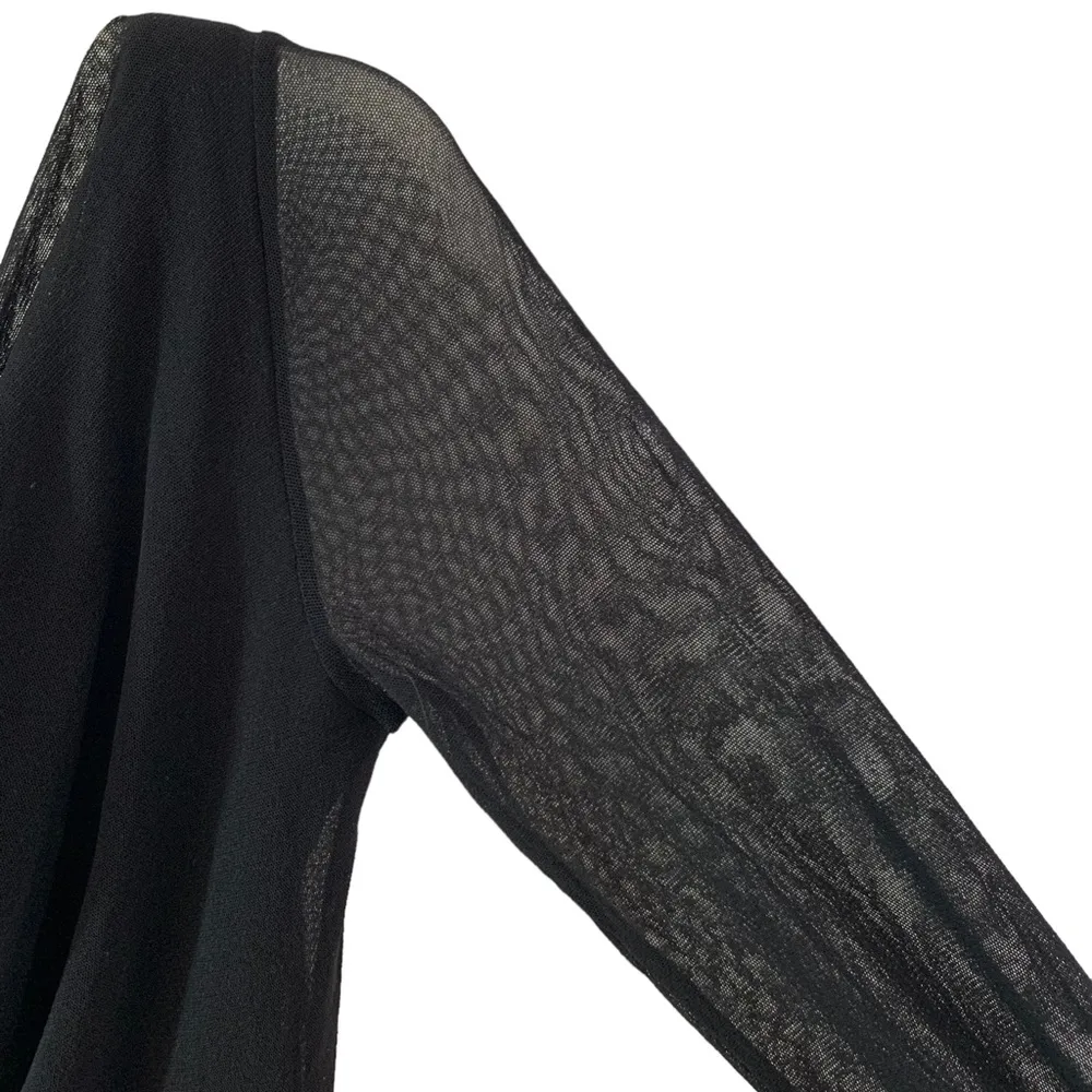 Fuzzi by Jean Paul Gaultier Mesh Cowl Neck V - Image 9