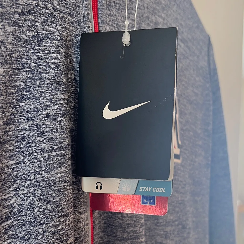 Arizona Wildcats Nike Heathered Blue Quarter-Zip Pullover Women SZ Large - Image 2