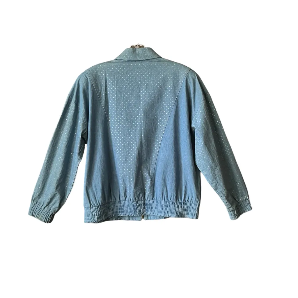 Vintage City Girl 2 piece denim Jacket & Shirt. Sz. 12 and 10 Blue - Image 5