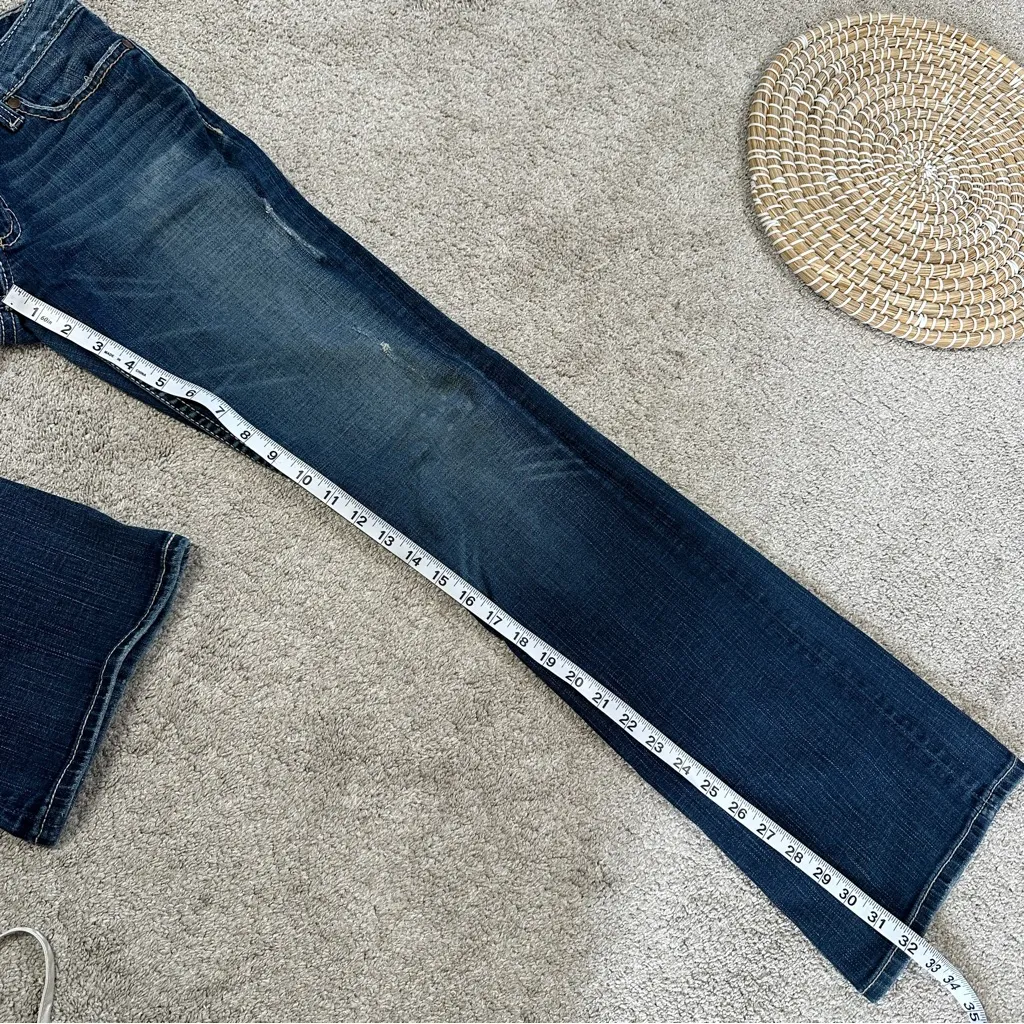 BKE Women’s Stella Stretch Jeans Boot Cut Low Rise Embellishment Pocket Size 28 - Image 12