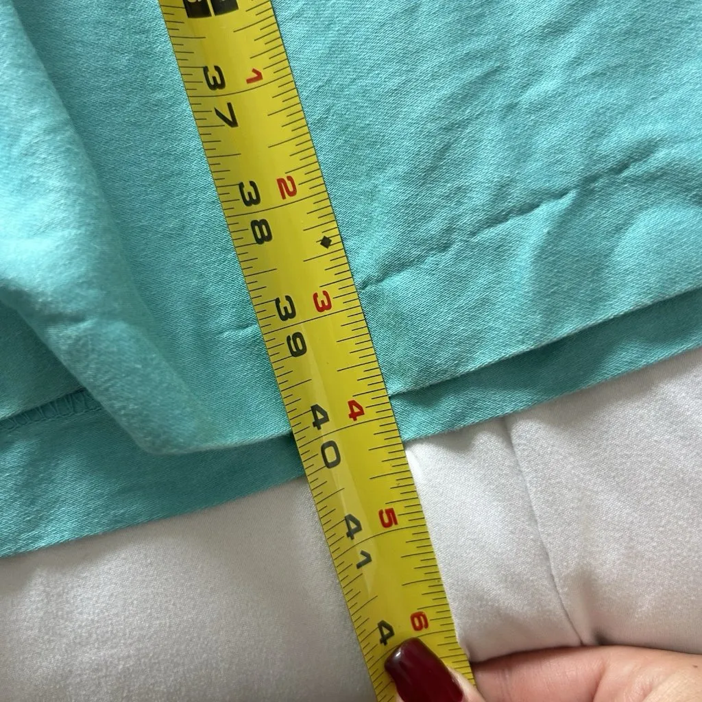 Danny & Nicole Black White Aqua Sundress Womens 8 Floral Zip Y2K Retro Pockets - Image 7