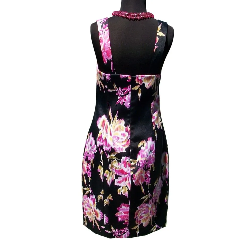 Cache Floral Peek A Boo Front Criss Cross Lined Dress New Day Event NWT $158 - Image 3