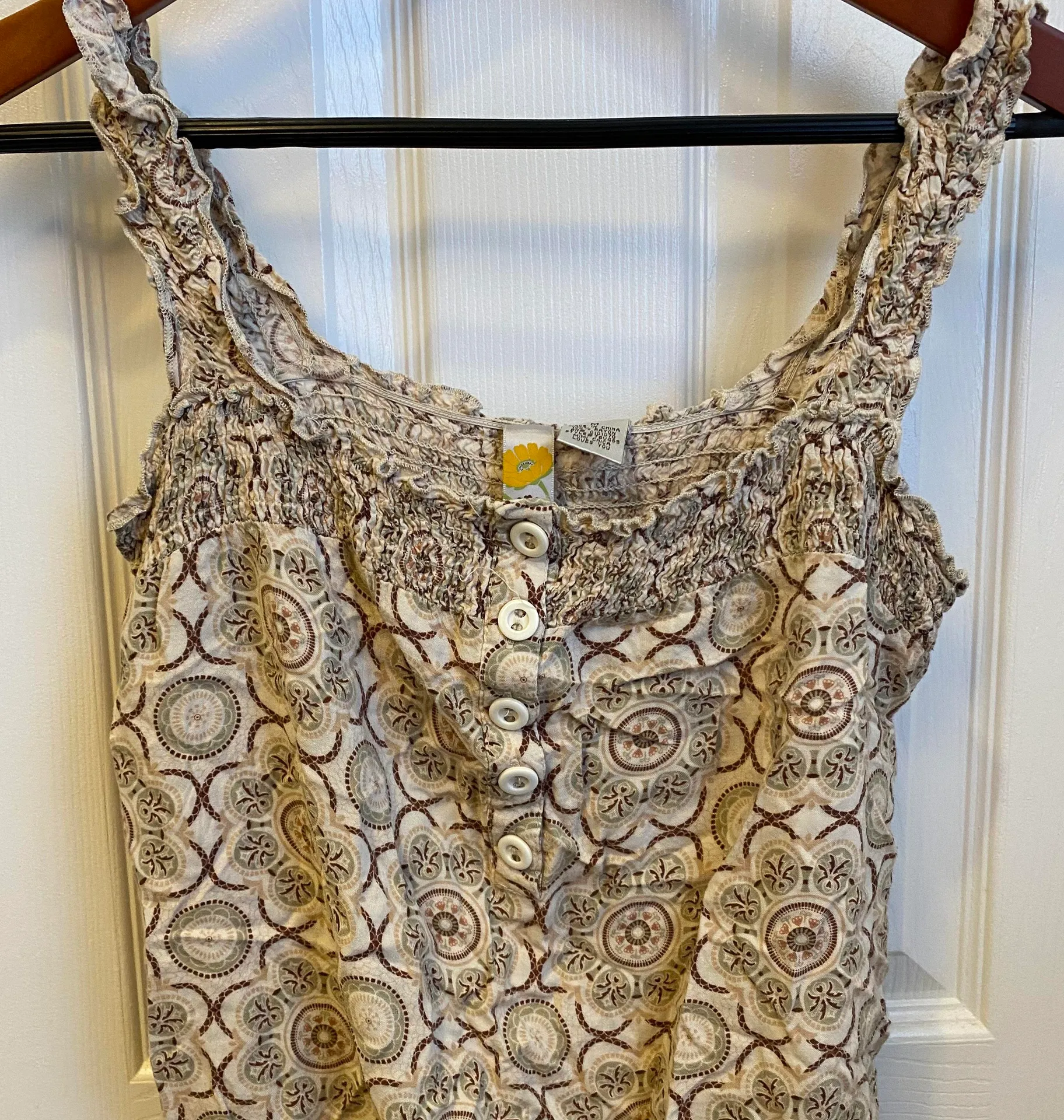 Boho Floral Top M - Image 4