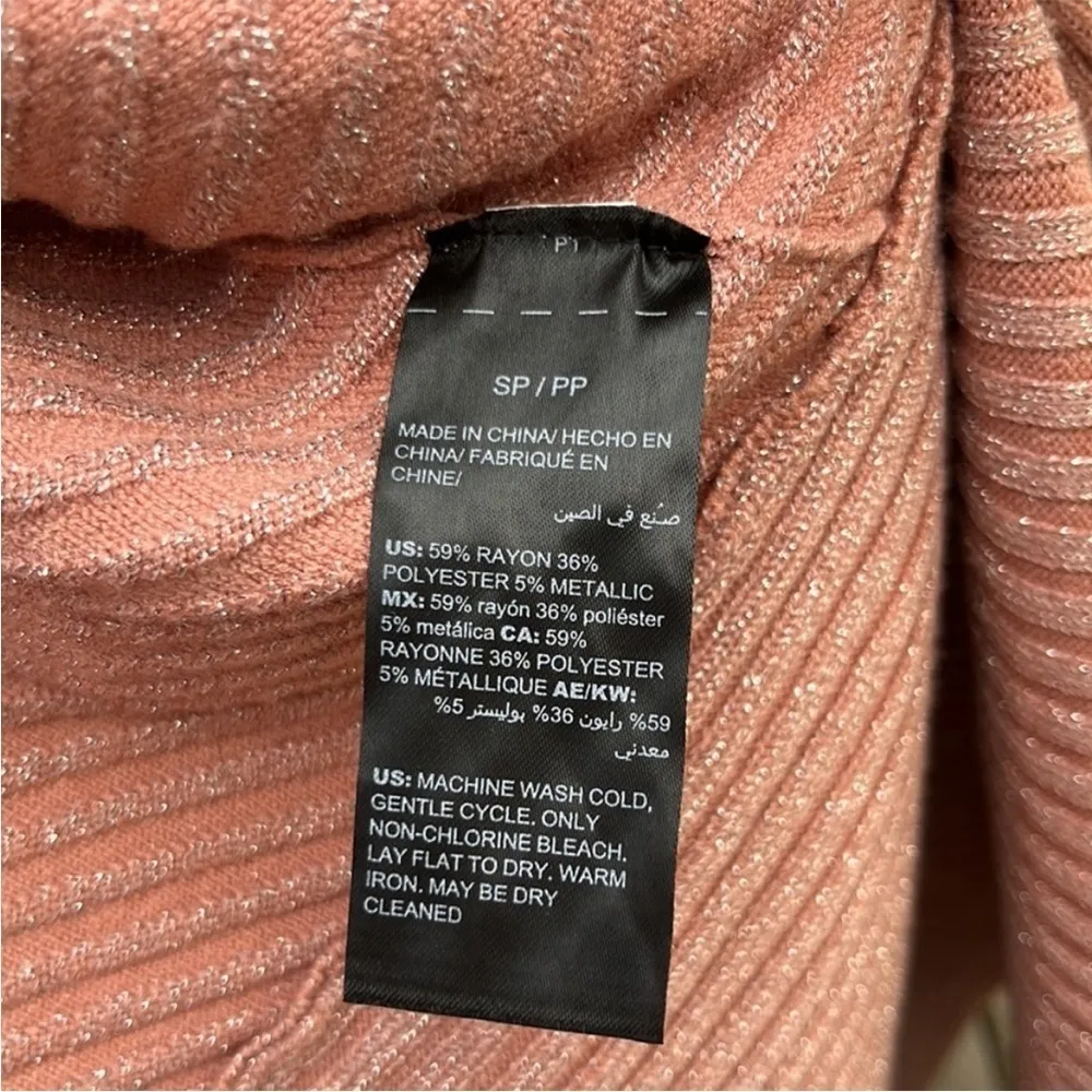 EUC White House Black Market Ribbed Open Front Draped Sweater - Image 7