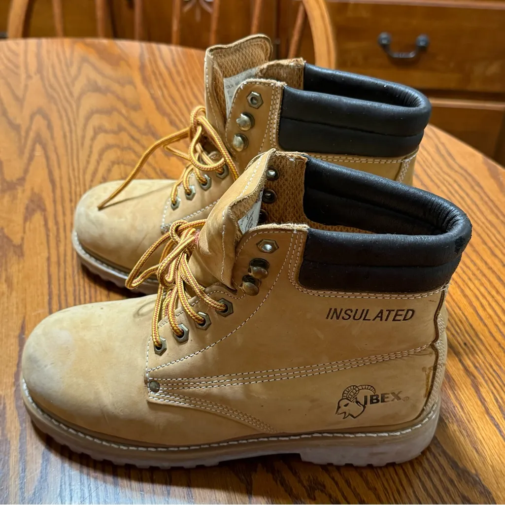 IBEX Insulated Women’s Tan Work Boots Size 8 - Image 5