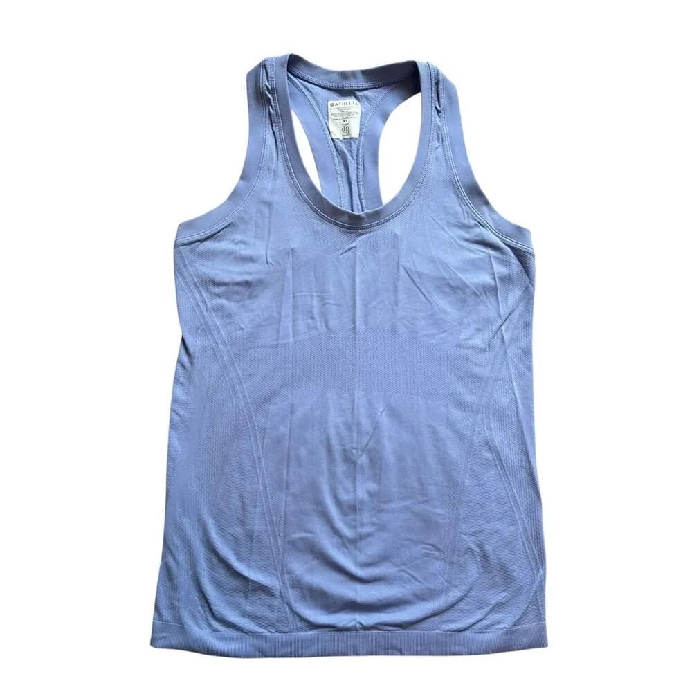 Athleta periwinkle blue racerback tank top size XS - Image 9