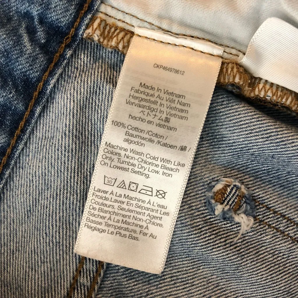 Madewell The Slouchy Boyjean Womens Denim Jeans Size 25 100% Cotton - Image 5