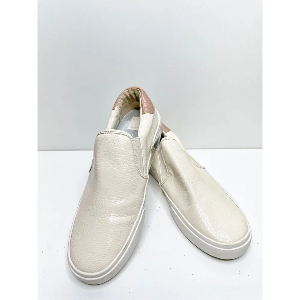 Dolce Vita Zaylor Womens Size 7.5 Shoes Cream Low Top Slip On Casual Sneakers Tan - Image 8