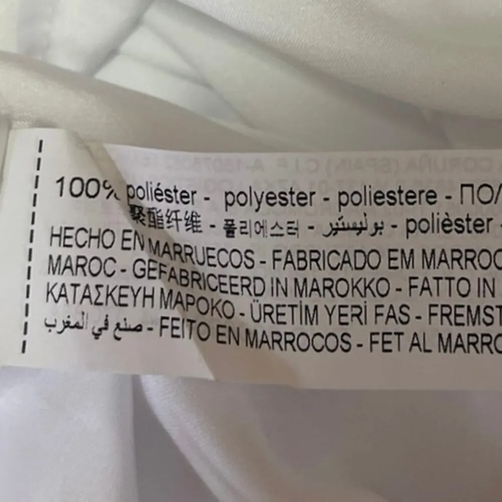 NEW Zara Women Satin Silk White Long Sleeve Button Up Down Blouse Shirt Top M - Image 4