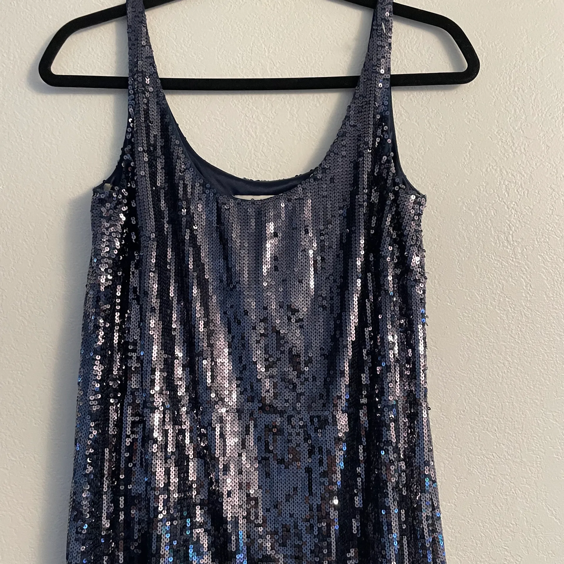 laundry by design navy blue slip sequin Dress  - Image 4