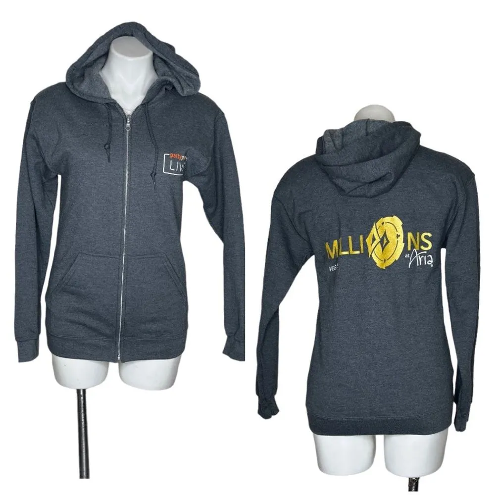 ARIA Las Vegas Party Poker Live Full Zip Hoodie Jacket Size Small UNISEX - Image 11