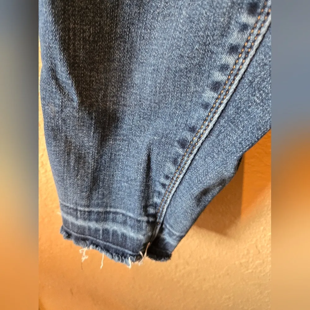 SPANX Distressed Skinny Denim Leggings Stretch 20203R Women's Xl - Image 9